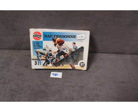 Airfix 1/72 scale RAF Personnel 47 pieces in box still in original cellophane