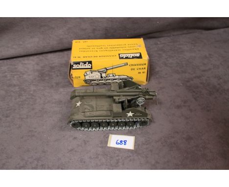 Solido (France) Diecast # 219 Chasseur De Char M41 Us Army M41 155mm Gun Self Propelled 1:50 With Box