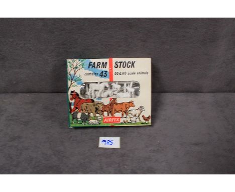 Airfix H0-00 Scale Farm Stock 43 figures  still on sprues in an excellent firm early box