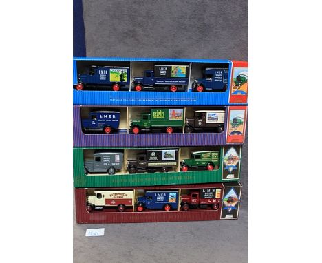 Lledo Diecast Model Sets Comprising #TPL 1003 The 1930 LNER Express Parcel Van Collection #RSL3003 Railways Express Parcel Va