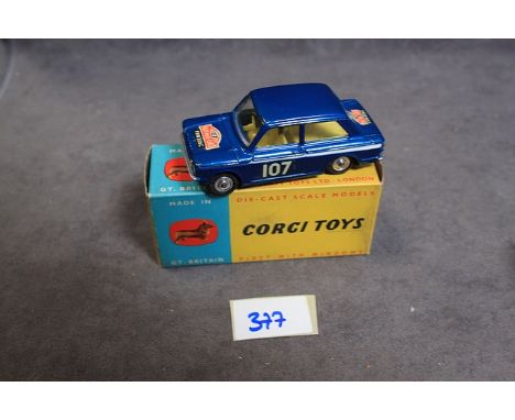 Corgi Diecast #328 Hillman Imp In Blue Mint Model Excellent Box With Leaflet
