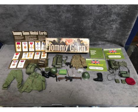 Pedigree Toys (Hong Kong) Tommy Gunn Soldier Original Box Containing Clothing And Accessory Extras Manuals And A Medal Card C