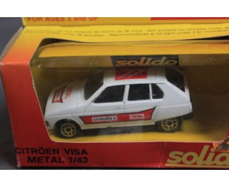 Solido Diecast Model #1201 Citroen Visa In White With Box