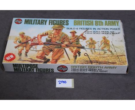 Airfix Scale 1/32 Military Figures British 8th Army #03501-7 Build 6 Figures Still On Sprues