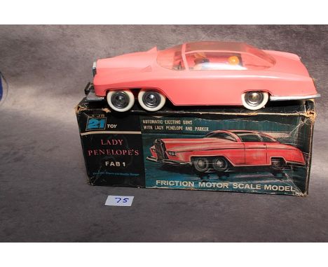 JR 21 Toy Lady Penelope FAB 1 1965 Friction MotorVintage Gerry Andersons Thunderbirds Lady Penelope's FAB 1 Friction Motor Sc