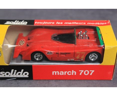 Solido Diecast Model #199 March 707 In Red Complete With Crisp Box