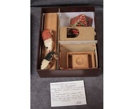 Vintage J W Spear &amp; Sons The Piggeries 1907 Edwardian Wooden Game 'The Piggeries' By J W Spear &amp; Son, London