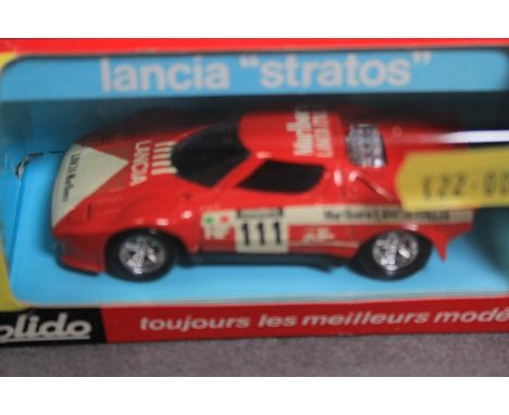 Solido Diecast Model #27 Lancia Stratos In Red With Box