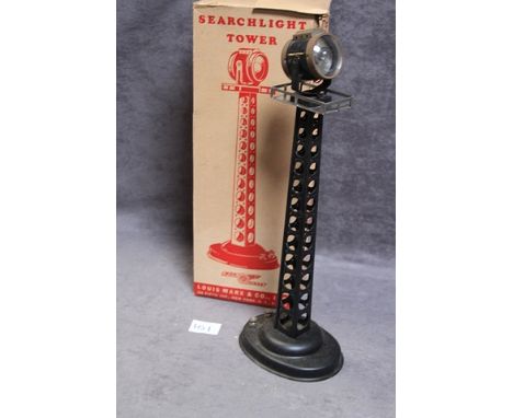 Louis Marx #436 Search Light Tower With Original Box Girder Type Elevated Structure HO GuageH 34,3 cm1930s-1950s