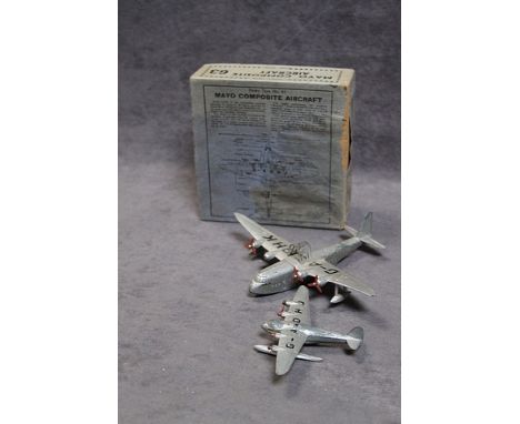 Extremely Rare Dinky #63 Mayo Composite Aircraft Colour/Variation: Silver G-A DHK Pre War Model, # 63a 'Maia' Flying Boat Car