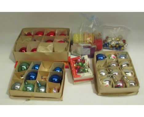 Collection of vintage Christmas decorations 