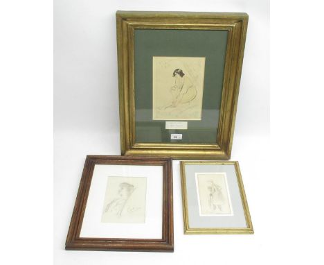 Style of Émile Auguste Renault (French 1870-1938); Apres le Match, colour tinted print, signed with initials M.R 1921, 21cm x