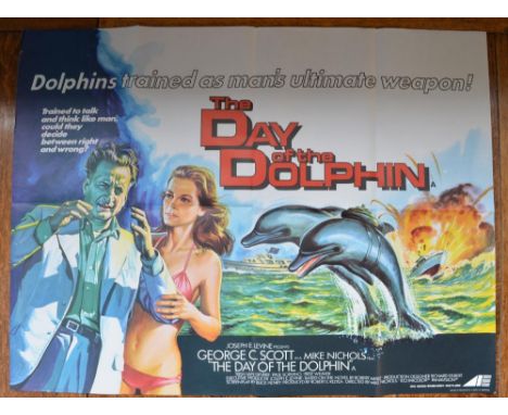 Collection of vintage movie quad posters to include The Day Of The Dolphins with George C Scott, How To Steal a Diamond with 