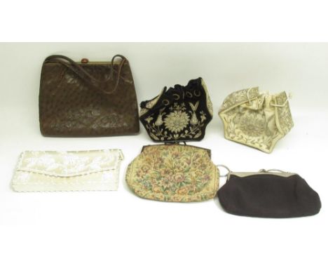 Collection of 6 vintage ladies purses 