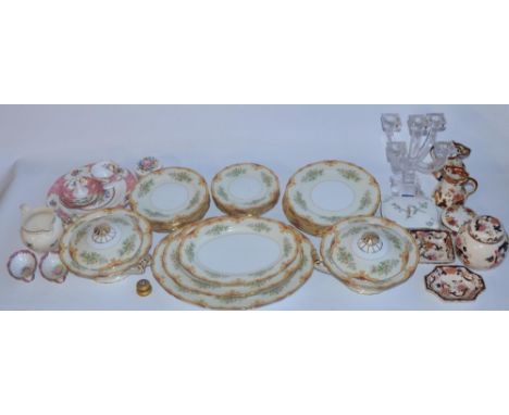 Collection of ceramic tableware incl. Noritake, Mason's Mandalay, Wedgwood (Humming Birds), Royal Albert Carlyle, The Leonard