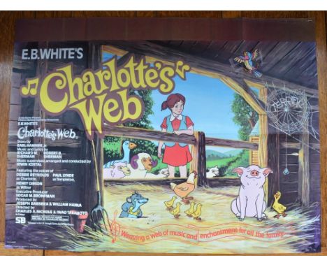 Collection of vintage children's movie quad posters to include Charlotte's Web, The Belstone Fox, Tom Sawyer and 2x double qu