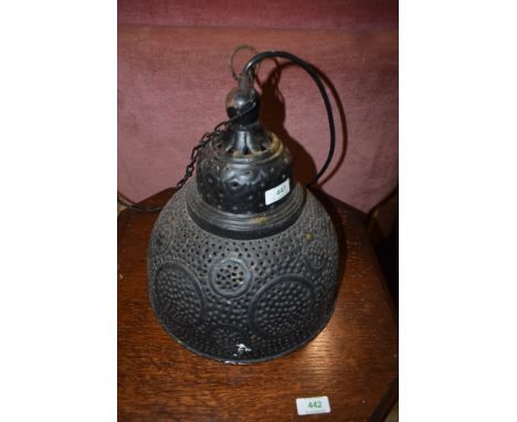 A vintage ceiling light fitting