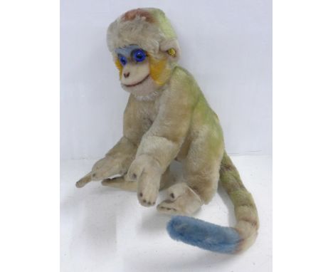 A 1950's/1960's Steiff Mungo monkey with ear button 