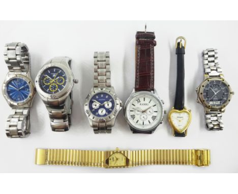 Citizen Eco-drive stainless steel wristwatch boxed with instructions, Must de Cartier stainless steel wristwatch, Sekonda, Fo