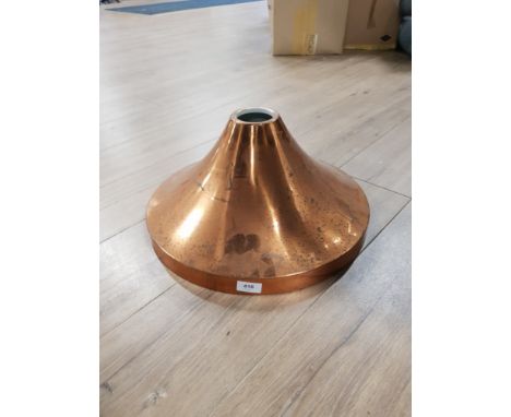 VINTAGE INDUSTRIAL COPPER LIGHT SHADE