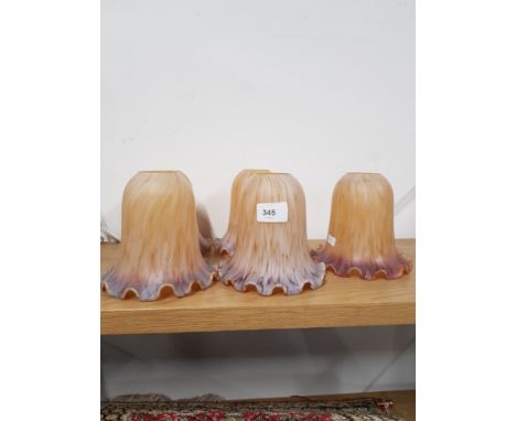 5 ART NOUVEAU STYLE LIGHT SHADES
