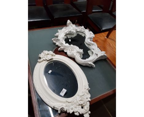2 VINTAGE ORNATE MIRRORS