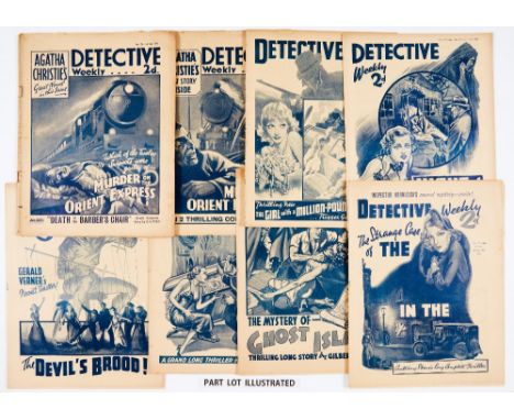 Detective Weekly (1935) 124-129: Agatha Christie's Murder on The Orient Express complete in 6 episodes with Detective Weekly 