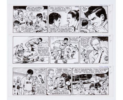Scorer: original artwork strips (1996) by John Gillatt for the Daily Mirror 19-24 September 1996. John also drew Billy's Boot