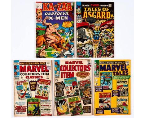 Ka-Zar 1 (1970). Tales of Asgard 1 (1968). With Marvel Collectors Item Classics 2, 4 and Marvel Tales 4 (1966) [vg] (5). No R