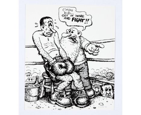 Robert Crumb Limited Edition print No 111 of 200 (2005) signed in pencil 'R Crumb'. By The Whitechapel Art Gallery 'A Chronic