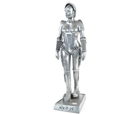 Metropolis (1927) - Compulsion Gallery - an impressive large scale 82cm tall pewter effect resin statue of the Maschinenmensc