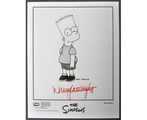 The Simpsons - Nancy Cartwright - American Voice Actress - a great autographed 8x10" black and white photograph of Bart Simps