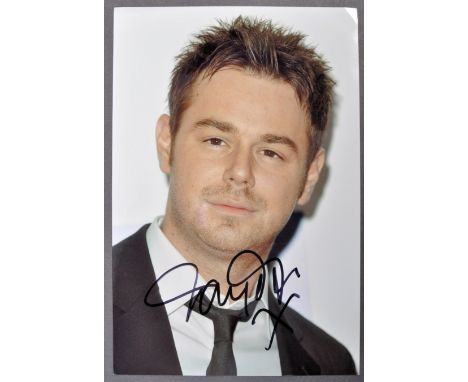 Danny Dyer - English Actor &amp; Presenter - autographed 8x12" colour photograph of Dyer, signed neatly in black ink to a lig