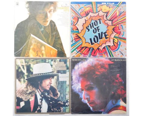 Bob Dylan - Folk / Blues / Rock - A group of four vinyl long play LP record albums to include Desire (UK stereo 1975 CBS labe