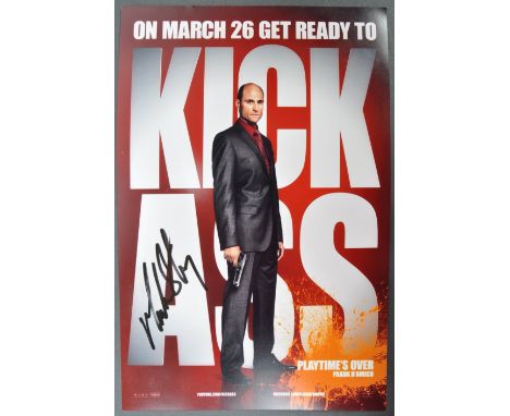 Kick Ass (2010) - Mark Strong - autographed 8x12" colour promotional photograph from the superhero based movie. Signed neatly