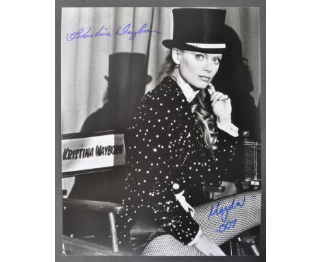 James Bond 007 - Kristina Wayborn - a rare autographed 8x10" black and white photograph of Wayborn as Magda in Octopussy. Sig