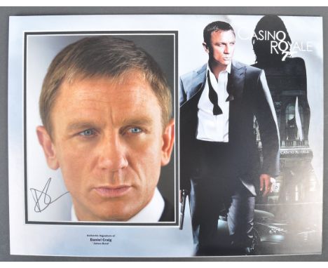 James Bond 007 - Daniel Craig - Casino Royale - a superb autographed 8x10" colour photograph of Craig as 007. Signed in black
