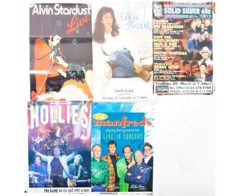 Rock 'n' Roll Music - Signed Poster Collection - a collection of vintage 1980s / 90s signed Rock and Roll related concert pos