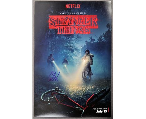 Stranger Things - Caleb McLaughlin (Lucas) - rare autographed 8x12" colour promotional photograph from the first series. Sign