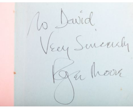 A charming vintage 1960s autograph book, once belonging to a young gentleman from Middlesex. Autographs of note in the book i