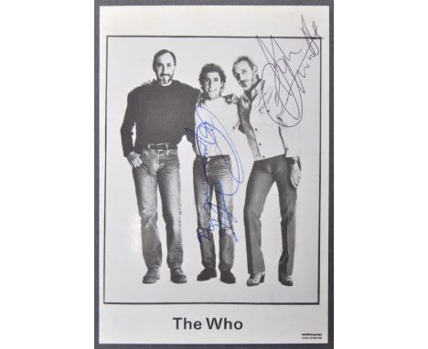 The Who - Roger Daltrey &amp; John Entwhistle (1944-2002) - a rare original vintage promotional postcard (likely c1990s) of t