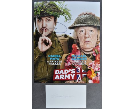 Dads Army (2016) - Daniel Mays and Michael Gambon - an autographed 8x10" promotional photograph from the 2016 remake of the c
