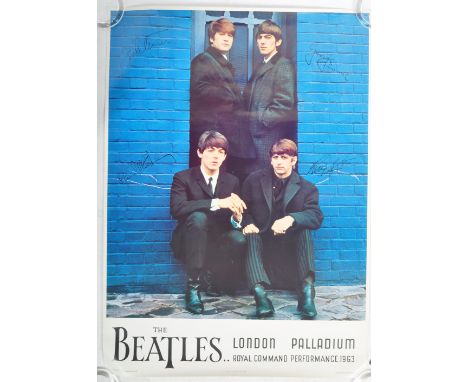 The Beatles - London Palladium - A lithograph printed poster by Louis F. Dow Co. U.S.A for The Beatles Royal Command Performa