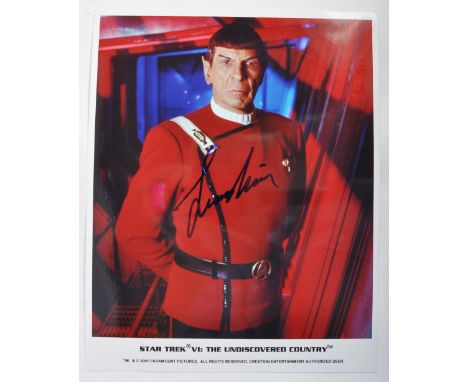 Star Trek Autograph Collection - Leonard Nimoy (1931-2015) - Spock - a rare autographed 8x10" full colour photograph of Nimoy