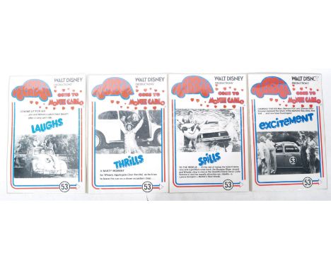 Herbie Goes To Monte Carlo (1977) - an unusual set of x4 original vintage cinema advertising posters for the classic movie. L