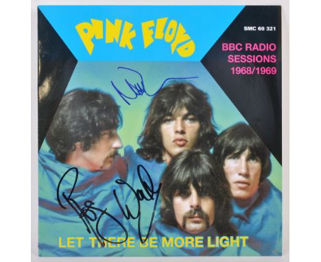 Pink Floyd - Let There Be More Light - Nick Mason (Drummer) and Roger Waters (Bass) - autographed vinyl record LP cover (LP p