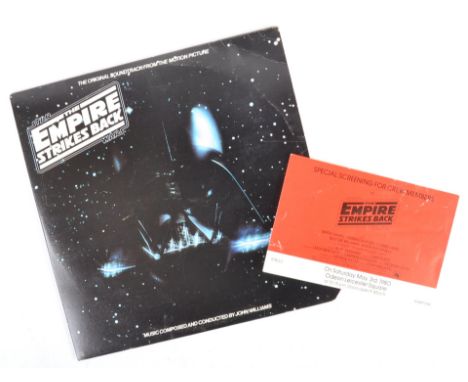 Star Wars The Empire Strikes Back (1980) - a scarce original ' Crew Members ' only ' Special Screening ' ticket for the movie