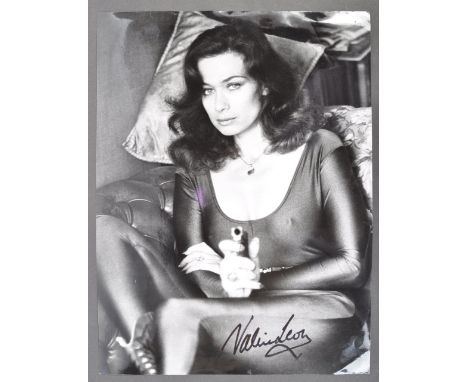 From the collection of Valerie Leon - a large and impressive vintage 16x12" black and white publicity image of Ms Leon (very 