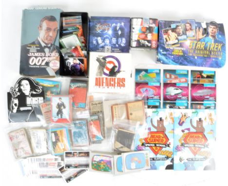 A large collection of assorted vintage A&amp;BC Bubblegum and trade / collecting cards from various TV / Film franchises. Inc