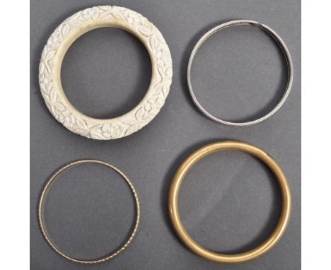 From the Estate of Peter Wyngarde - a collection of x4 costume jewellery bangles, owned and worn by Peter Wyngarde throughout